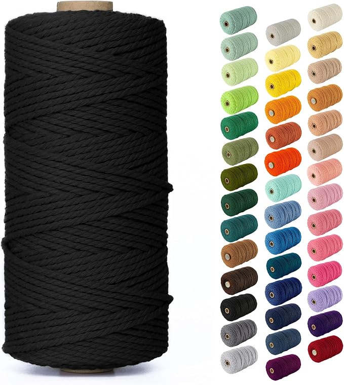 Nook Theory Macrame Cord - 3mm 109 Yards Cotton Rope by NookTheory