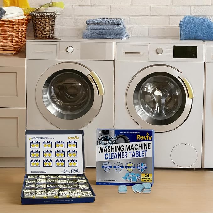 REVIV Washing Machine Cleaner Tablets – HE Compatible Descaler - Image 9