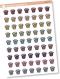 Hand Doodled Laundry Basket Icon Planner Stickers | Icon Chore Labels, Cleaning by Orange+Umbrella+Co