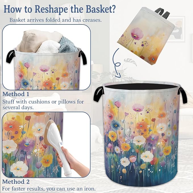 Spring Flower Laundry Hamper - Image 6