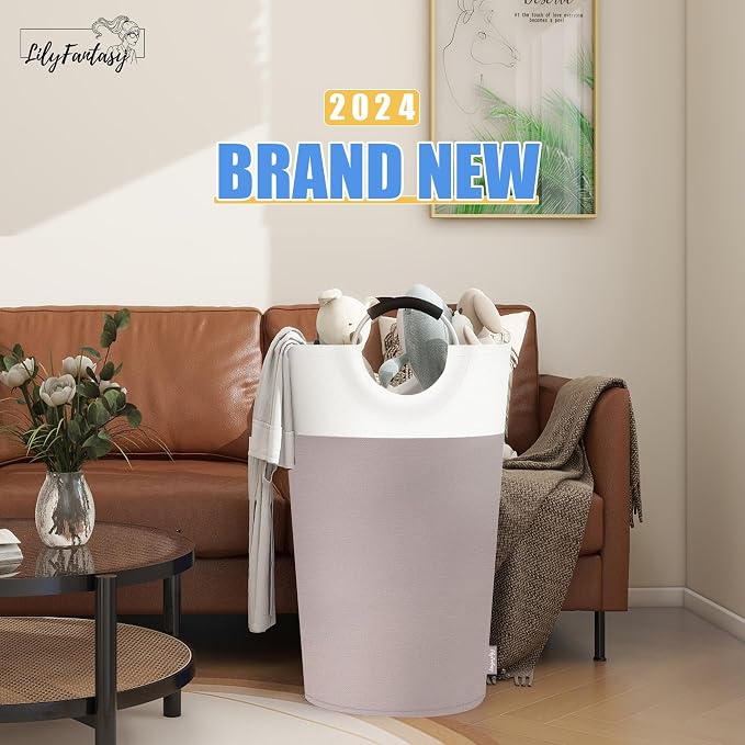 100L Laundry Basket, Collapsible Laundry Hamper - Image 6