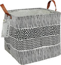 FANKANG Square Nursery Hamper Storage Bins Canvas Laundry Basket Foldable by FANKANGStorageBasket