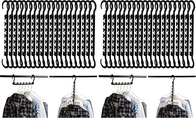 Mr. Pen- Space Saving Hangers for Clothes, Plastic Multi Clothes Hangers Space by MrPen