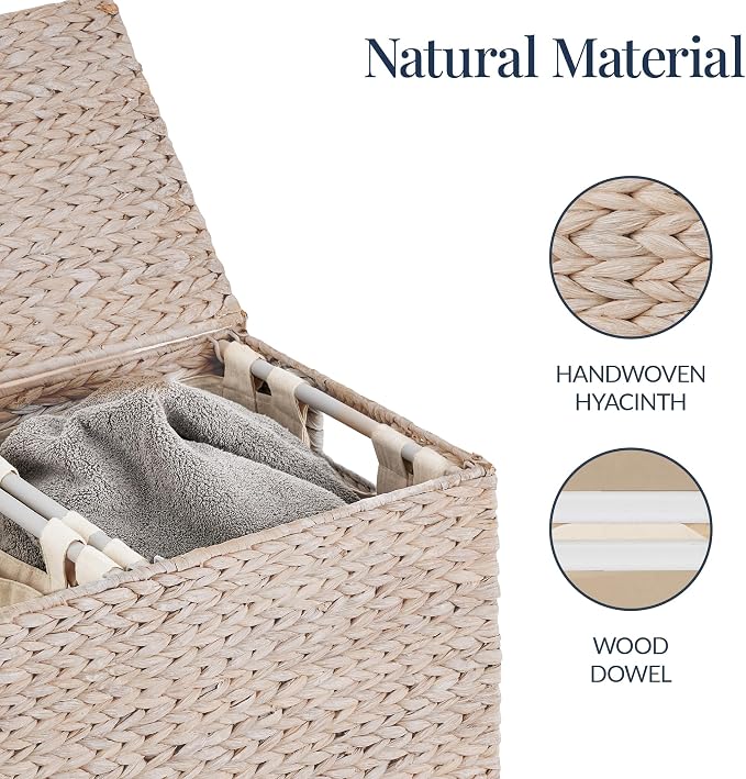 Best Choice Products Large Double Laundry Hamper - Image 7