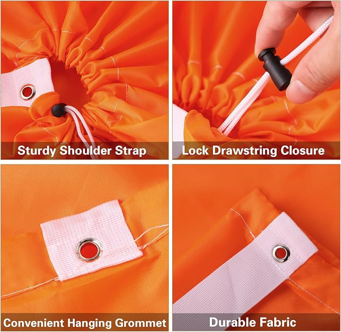 10 Pcs 28 x 40 Inch Nylon Extra Large Laundry Bag - Image 3