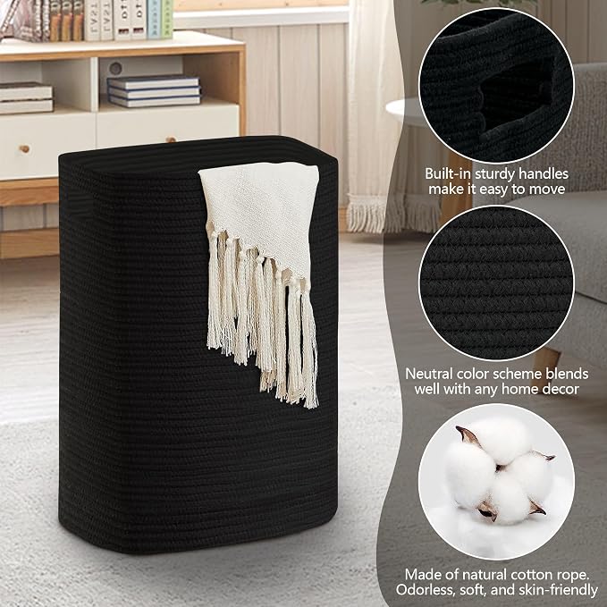 Large Laundry Hamper 16"x13"x22" - Image 2
