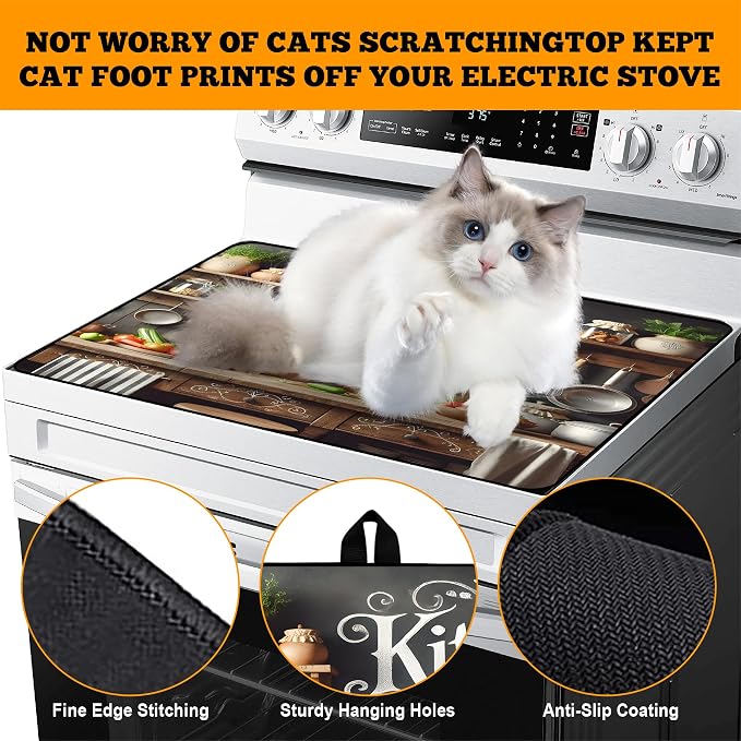 Multi-Design Stove Top Cover for Glass/Electric Stoves - Image 4