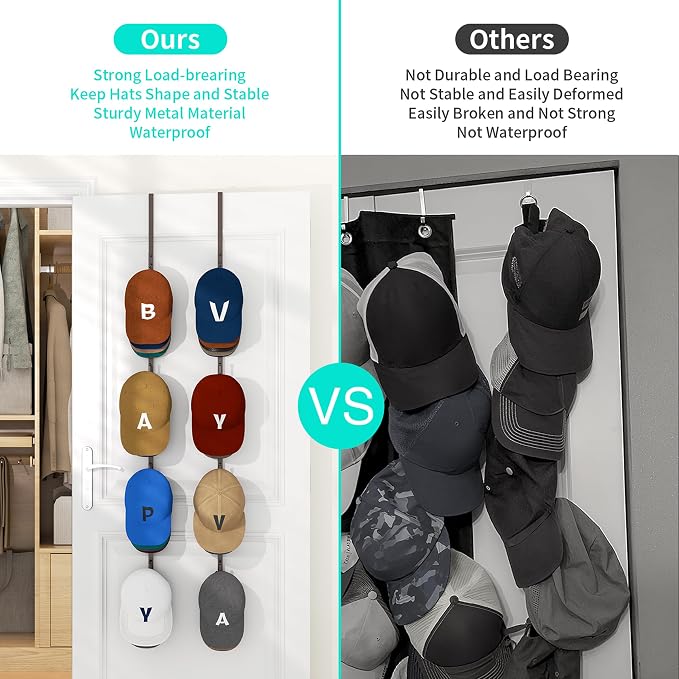 HapiRm Over Door Hat Rack - Image 3
