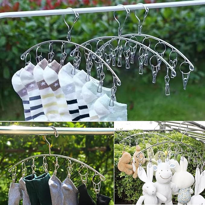 Stainless Steel Laundry Drying Rack Clothes Hanger - Image 5