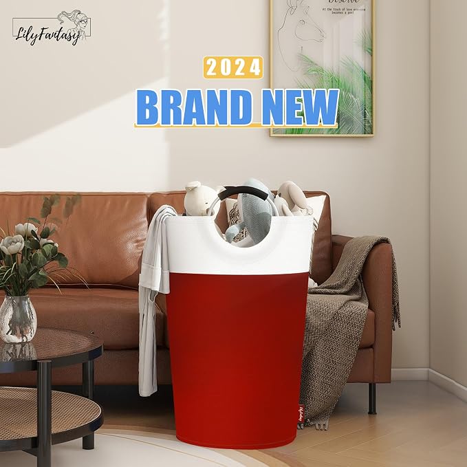 125L Laundry Basket, Collapsible Laundry Hamper - Image 6