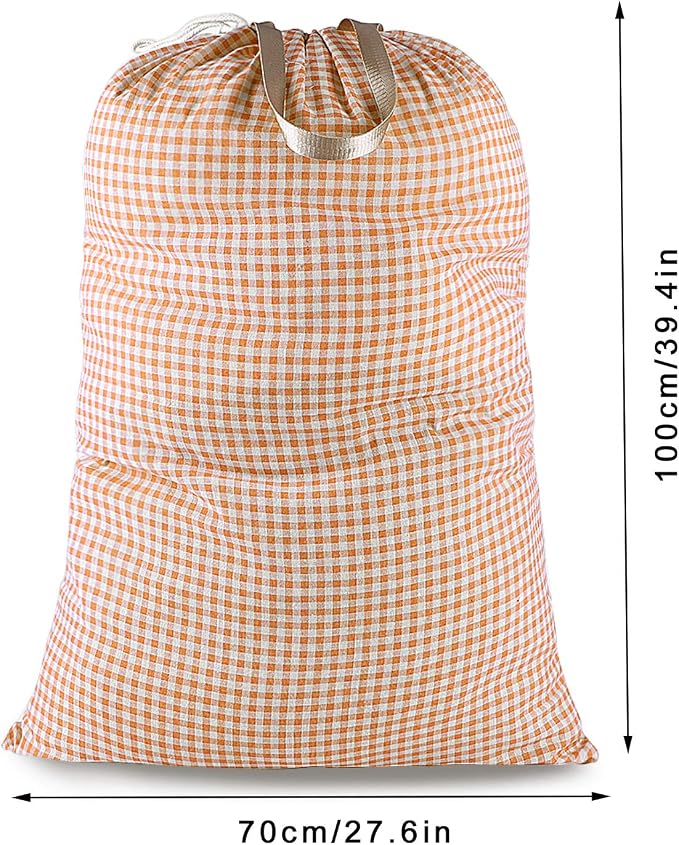 Extra Large Laundry Bag with Drawstring and Handle, Heavy Duty Travel Dirty - Image 2