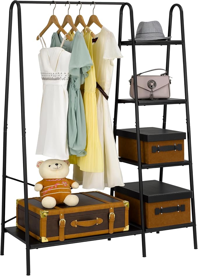 Finnhomy Rustic Clothes Rack, Clothing Rack - Image 8