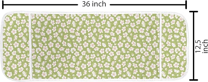 Lunarable Floral Microwave Oven Cover, Apple Tree Flowers Spring Blossoms - Image 2