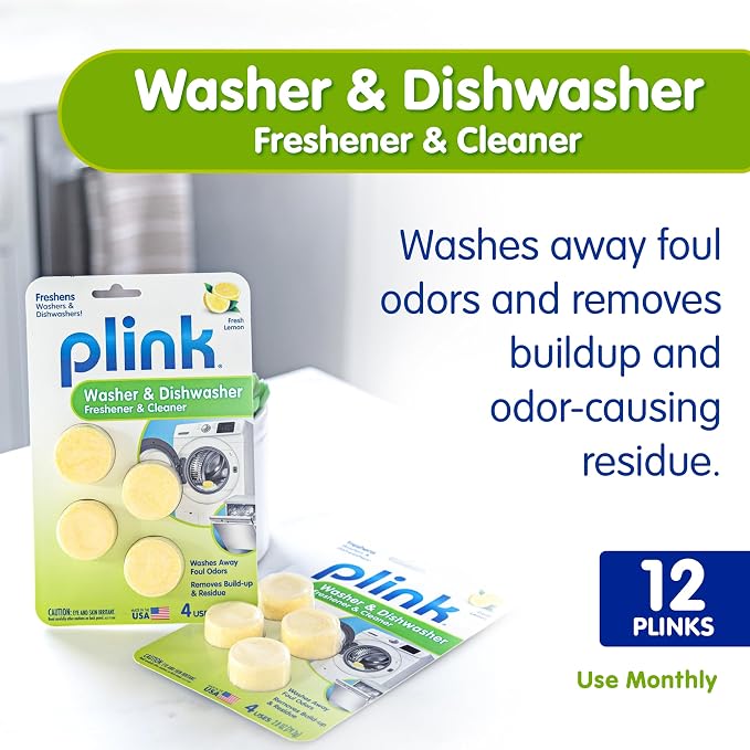 Plink Washing Machine and Dishwasher Cleaner and Freshener, Prevents Residue - Image 2