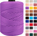 CAMAL Polypropylene Cord 3mm 185 Yards Colorful Polyester Yarn Handmade by CAMAL
