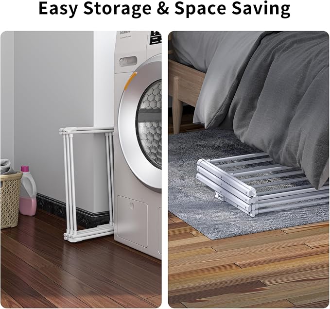 3 Tier Clothes Drying Rack, Foldable Drying Rack Clothing, Indoor & Outdoor - Image 4