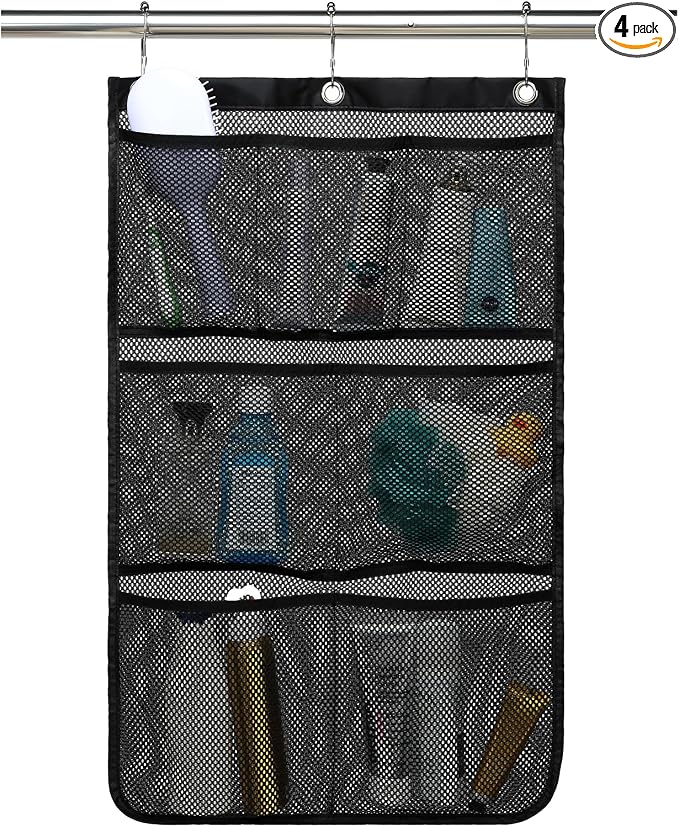 Mesh Shower Caddy Hanging, Quick-Drying Shower Organizer by Fammart