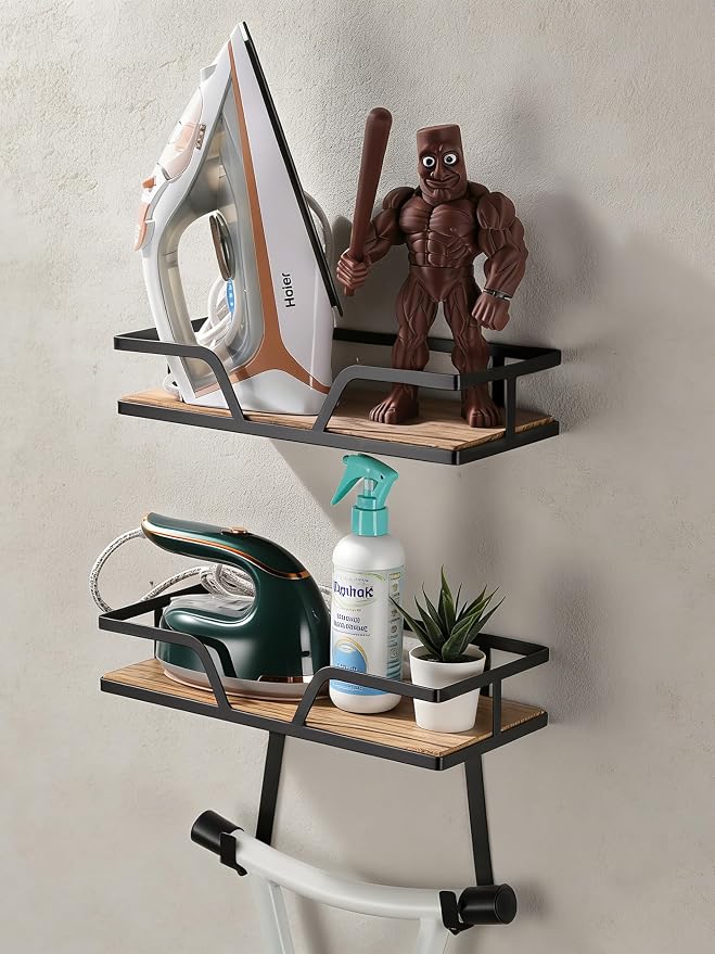Ironing Board Hanger, 2-Layer Ironing and Iron Board Holder, Iron Board Wall - Image 7