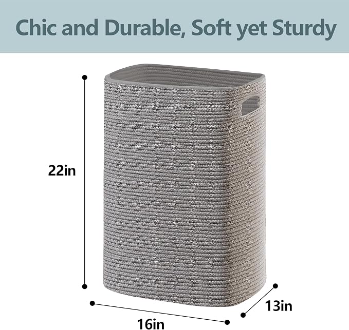 Large Laundry Hamper 16"x13"x22" - Image 3