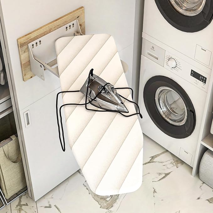 uyoyous Heavy Duty Ironing Board Wall Mounted 37.8x11.8 Inch, Foldable - Image 2