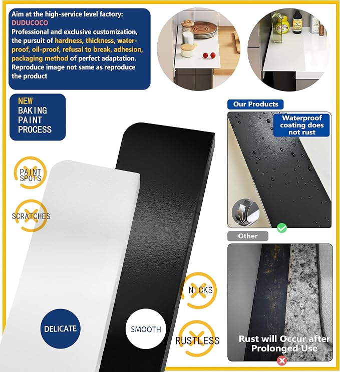 Metal Kitchen Refrigerator Gap Partition Countertop Gap Extension Board - Image 4