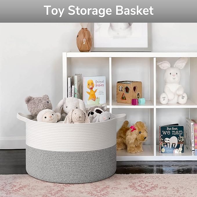 Goodpick Large Storage Basket 19.7'' x 12.6'', Basket - Image 4