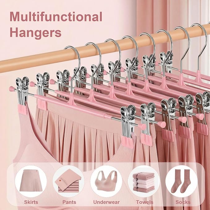 POZEAN Pants Hangers with Clips - Image 3