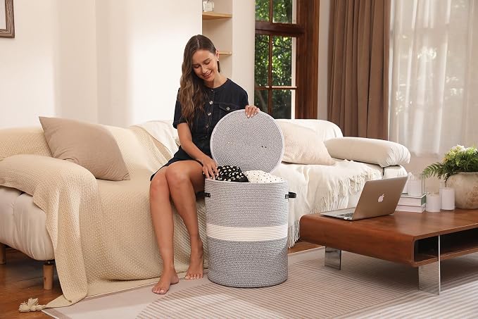 Extra Large Cotton Rope Storage Basket - Image 5