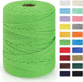 Macrame Cord 4mm x 328yd | 100% Natural Cotton Macrame Rope | 4 Strand Twisted by MacraBoho