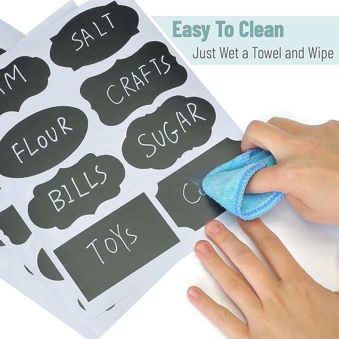 Mr. Pen- Chalkboard Labels, 1 White Chalk Marker and Small Towel - Image 5