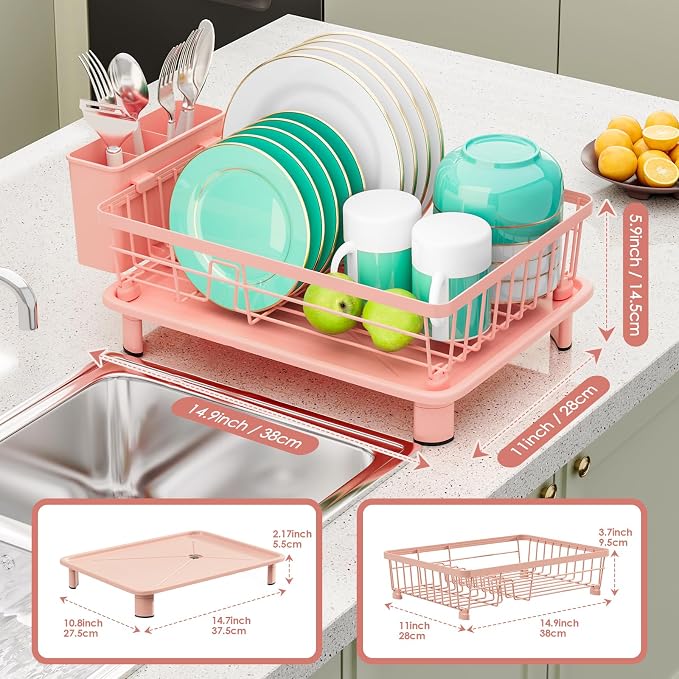 Dish Drying Rack, Space-Saving Dish Rack, Dish Racks - Image 3