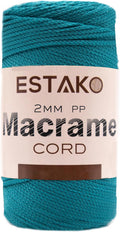 Estako 2 mm PP Polyester Macrame Cord 100% Polypropylene Perfect Supplies by Estako