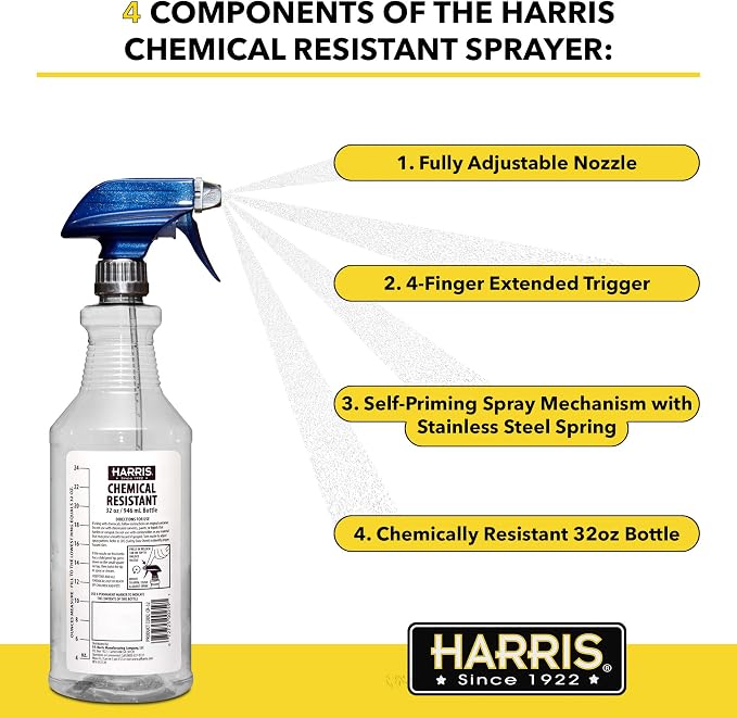 HARRIS 100% Chemically Resistant Professional Spray Bottles - Image 2