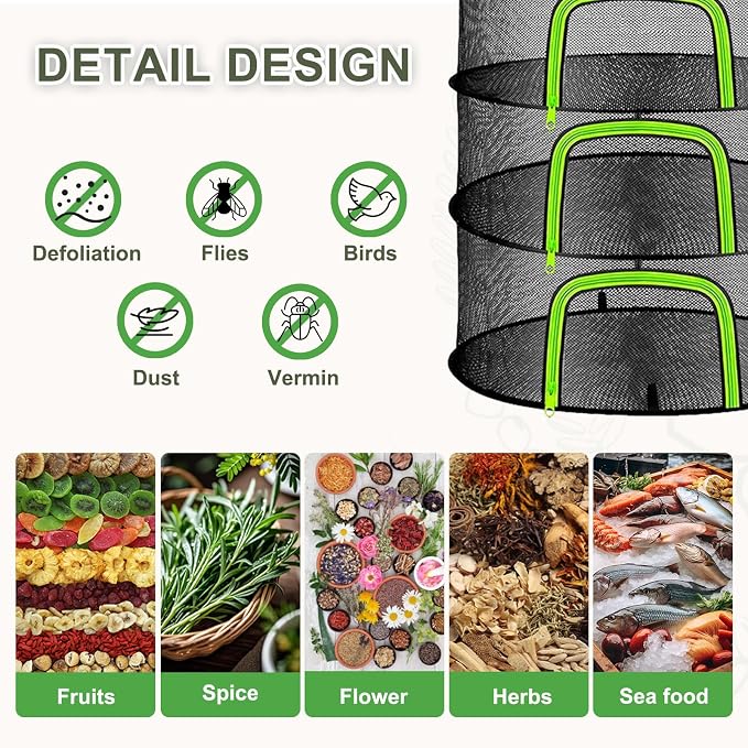 Herb Drying Rack Hanging Mesh Net - Image 2