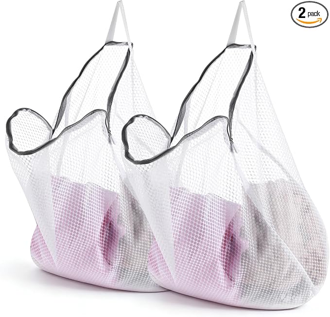 2Pcs Mesh Hanging Laundry Bags, Wash Bag by Unknown