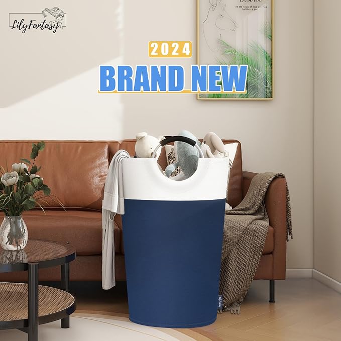 125L Laundry Basket, Collapsible Laundry Hamper - Image 6