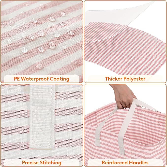 Lifewit 2 Pack Laundry Basket 80L Each, Collapsible Clothes Hamper - Image 5
