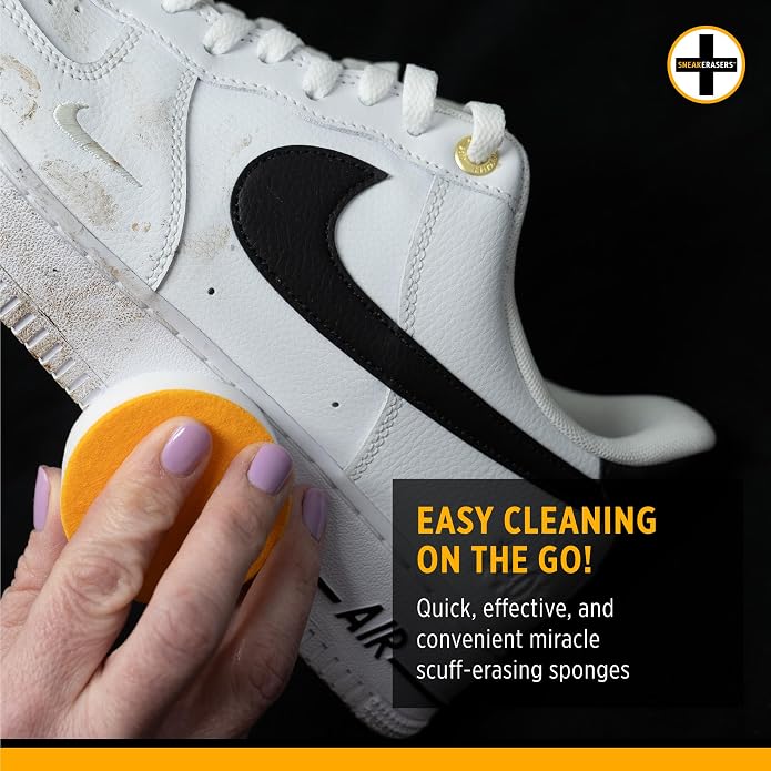 SneakERASERS Instant Sneaker Cleaner Sponge, Effective Shoe Cleaning - Image 4