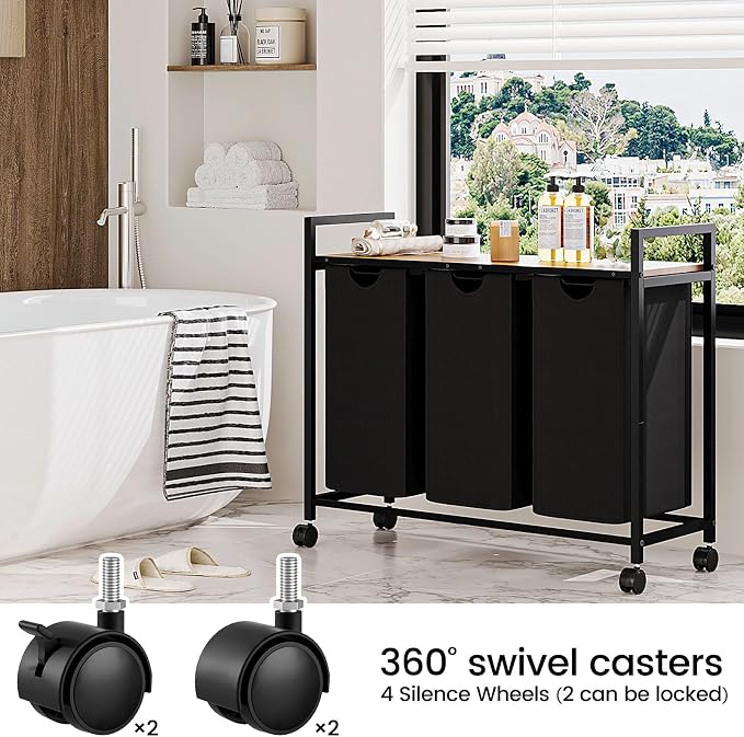 Laundry Hamper, Laundry Basket, Laundry Sorter - Image 2