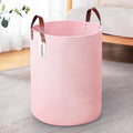 80L Large Rope Basket, Woven Rope Storage Basket by Wymulot
