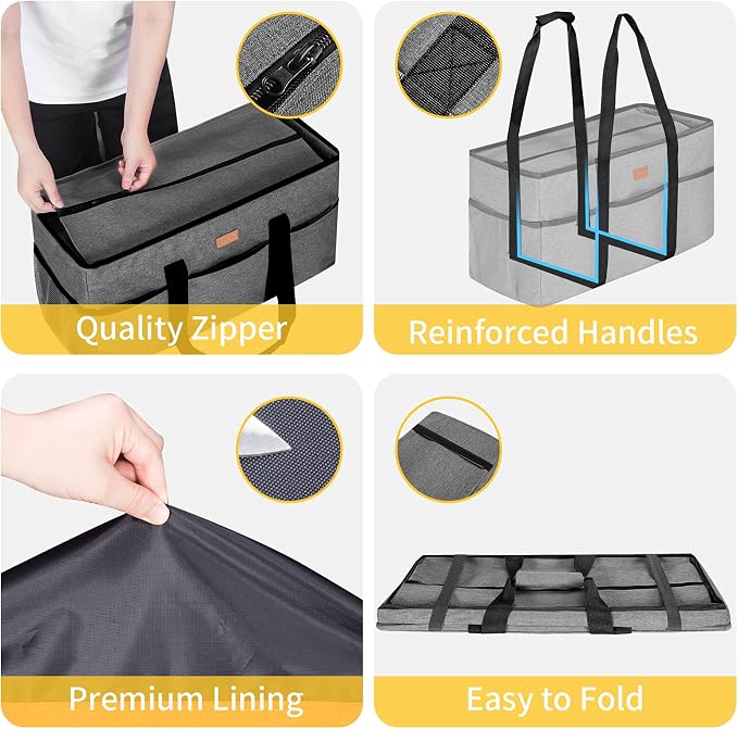 LHZK Stand Up Extra Large Utility Tote Bag - Image 2