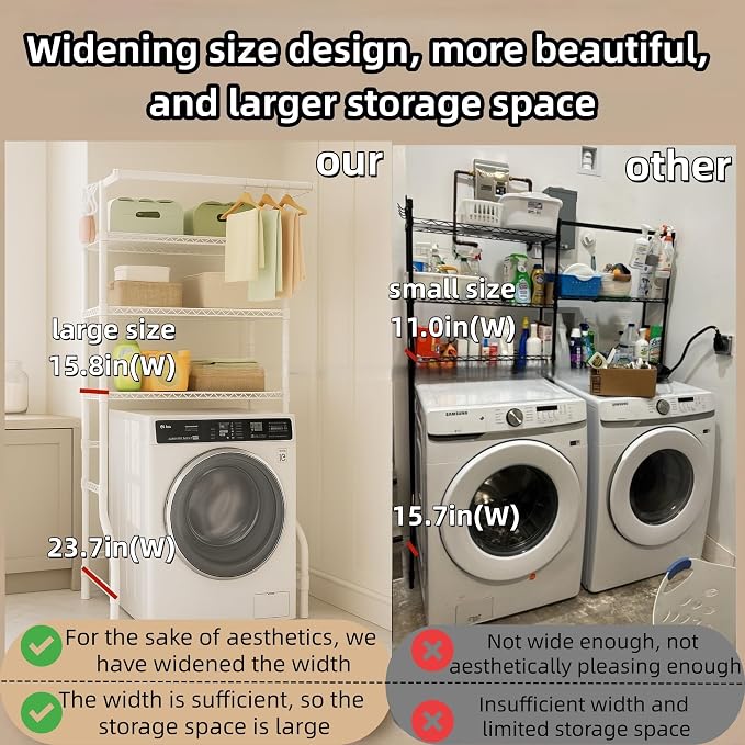 The Storage Rack Above The Washing Machine, and Refrigerator has Been Widened - Image 4