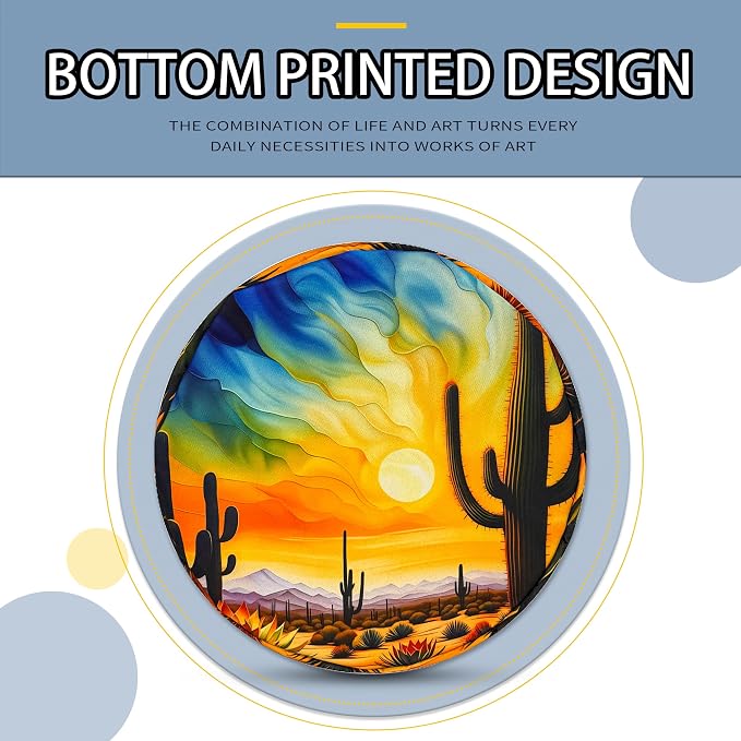 Desert Cactus Laundry Basket Sunset Foldable Oxford Cloth Funny Tote Bag - Image 8
