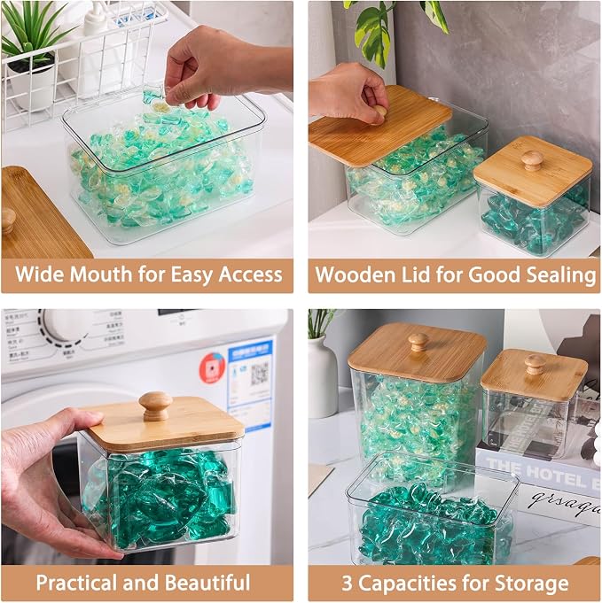 4 Pack Laundry Pods Container, Scoops & Labels - Image 6
