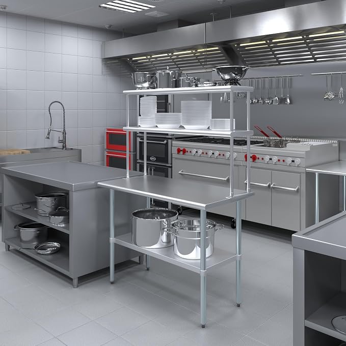 AmGood Double OverShelf Stainless Steel NSF - Image 6