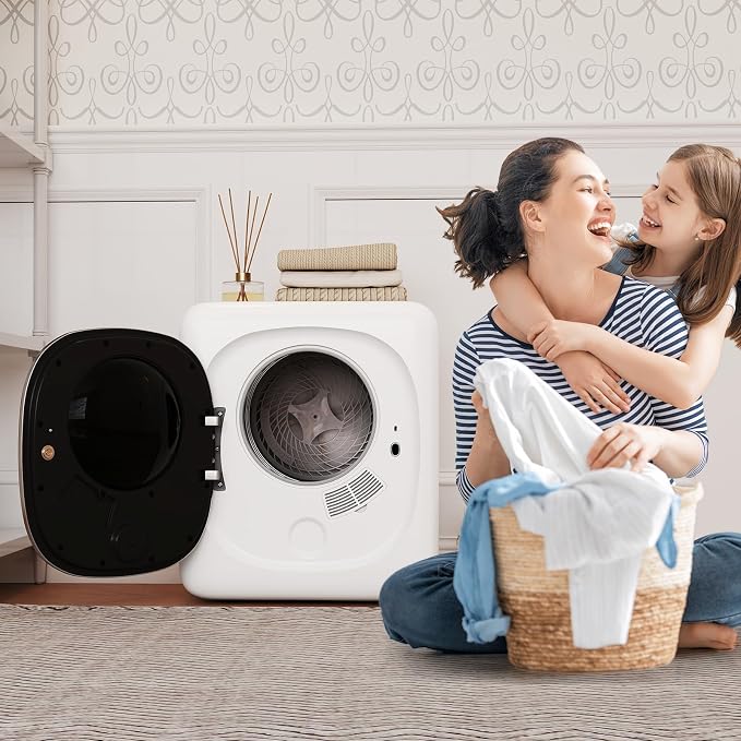COSTWAY Portable Clothes Dryer, 1.5 cu.ft Compact Drying Machine - Image 2