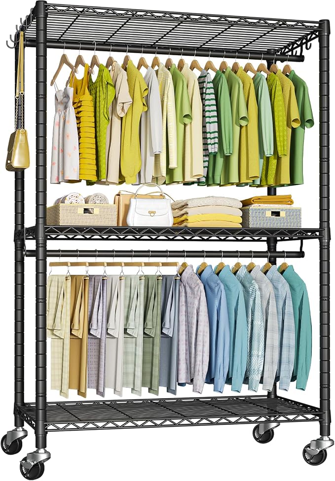 FUTASSI P3 Plus Rolling Clothes Rack, Clothing Racks by FUTASSI