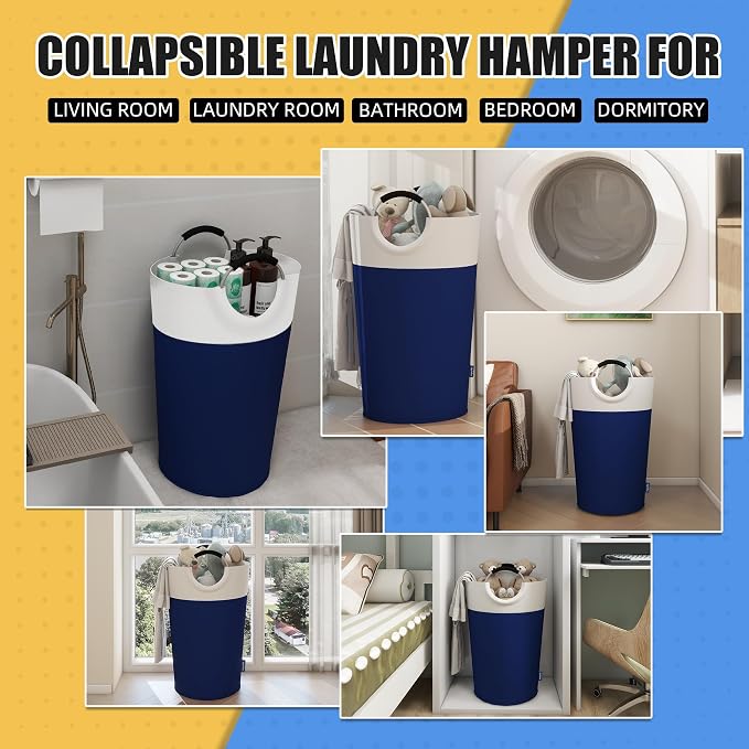 125L Laundry Basket, Collapsible Laundry Hamper - Image 7