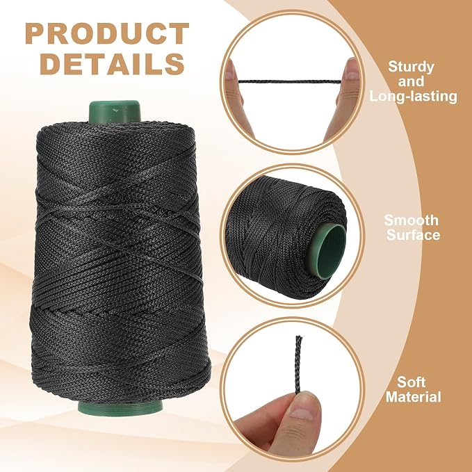 YELARXI Polyester Macrame Cord, 3mm x 219 Yards Polypropylene Macrame Cords - Image 3