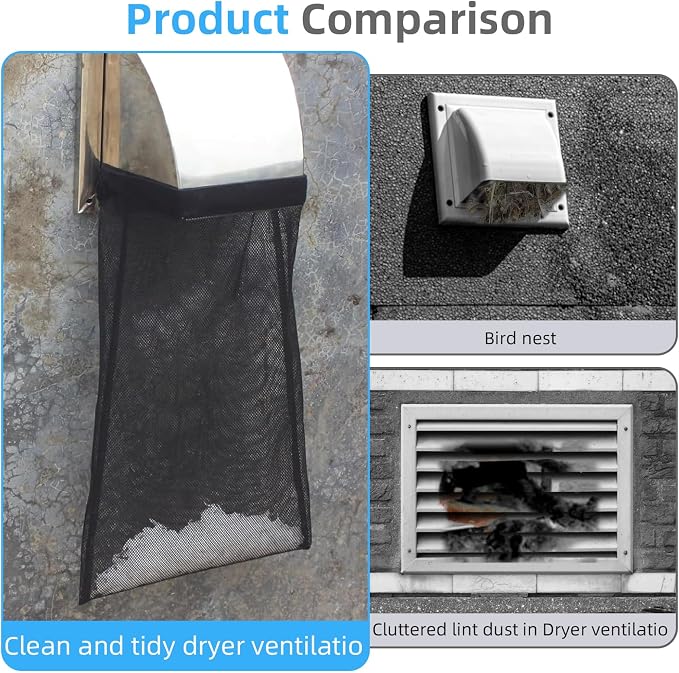 Dryer Lint Catcher 3-Pack: Reusable Outdoor Lint Trap - Image 3